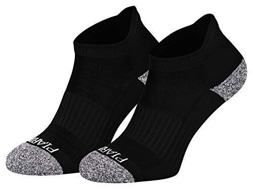 Piarini Sportsocken Laufsocken Herren Kurz Schwarz 47 48 49 50 2-Set Low Cut Sneaker Mens Running Socks 47-49 von Piarini