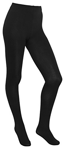 Piarini Thermostrumpfhose Damen - Strumpfhose mit Innenfleece extra warm blickdicht - Winter Herbst schwarz 40-42 von Piarini