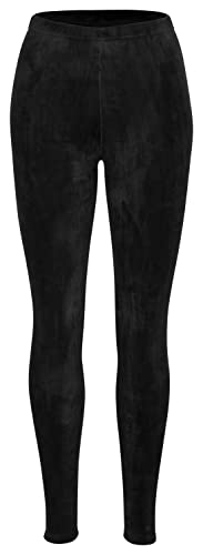 Piarini Winter Leggings Teddy Innenfleece - Thermo Leggings extra kuschelig warm in schwarz Gr.S-M von Piarini