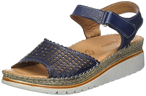 Piazza Damen 910077-05 Sandale mit Absatz, Blau, 37 EU von Piazza