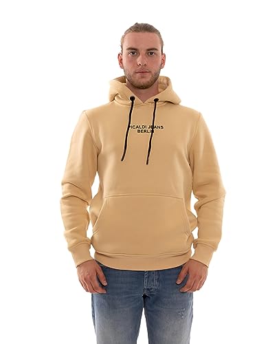 Picaldi Herren Hoodie Berlin – Kapuzenpullover im Streetwear Style – Lässiger Pullover mit Kapuze – Urban Fit – Ideal für Freizeit, Alltag (DE/NL/SE/PL, Alphanumerisch, L, Regular, Regular, Camel) von Picaldi