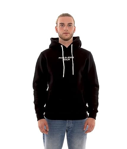 Picaldi® Hoodie Berlin | Kapuzenpullover mit Kängurutasche | Sweatjacke mit Kordelzug (L, Black) von Picaldi