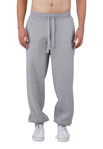 Picaldi® Sweatpant Hustle | Freizeithose Trainingshose Sporthose Jogginghose | Jogger mit Zugband (DE/NL/SE/PL, Alphanumerisch, XL, Regular, Regular, Grau) von Picaldi