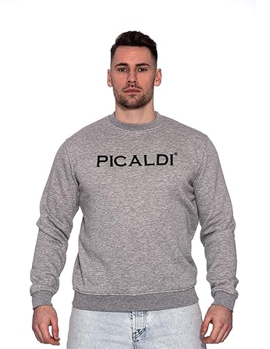 Picaldi® Sweatshirt Charlie | Streetwear Casual Pullover | Rundhalsausschnitt (L, Grey) von Picaldi