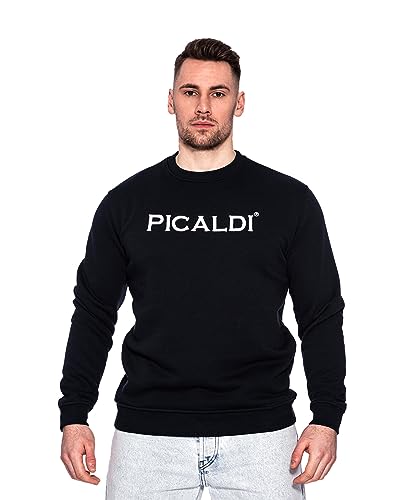 Picaldi® Sweatshirt Charlie | Streetwear Casual Pullover | Rundhalsausschnitt (L, Marine Blue) von Picaldi