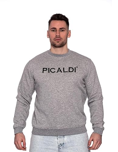 Picaldi® Sweatshirt Charlie | Streetwear Casual Pullover | Rundhalsausschnitt (XXL, Grey) von Picaldi