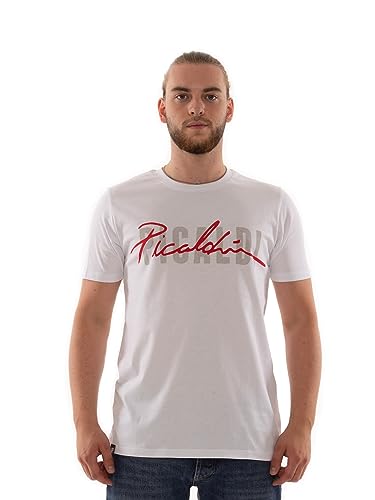 Picaldi® T-Shirt Collection | Kurzarm T-Shirt mit Print | Freizeit Oberteil (XXL, White) von Picaldi