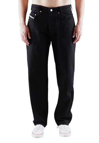 PICALDI Herren Jeans Zicco 471 Black Black – Relaxed Tapered Fit mit tiefem Schritt – weiter Karottenschnitt, leicht zulaufendes Bein – Denim Jeans für Streetwear, Skater, Hip-Hop Style – Schwarz von Picaldi