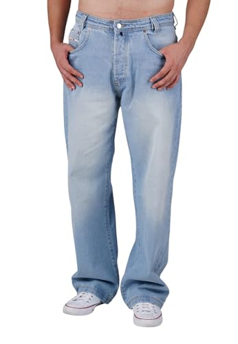 Picaldi Herren Jeans Zicco 474 Las Vegas – Baggy Fit mit Straight Leg, Iced Slate Denim, 5-Pocket-Style, 100 % Baumwolle, Tiefer Schritt, Urban Streetwear Look, Weiter Schnitt von Picaldi