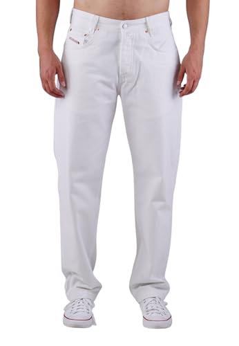 Picaldi Herren Jeans Zicco 472 Mount in Bone White – Relaxed Fit mit Karottenschnitt und tiefem Schritt – weicher Gabardine-Stoff aus 100 % Baumwolle – stylische Streetwear Hose für Freizeit & Alltag von Picaldi