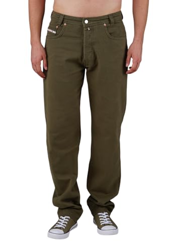 Picaldi Herren Jeans Zicco 472 Mount in Military Green (Dark Khaki) – Relaxed Fit mit Karottenschnitt und tiefem Schritt – weicher Gabardine-Stoff aus 100 % Baumwolle – stylische Streetwear Hose von Picaldi