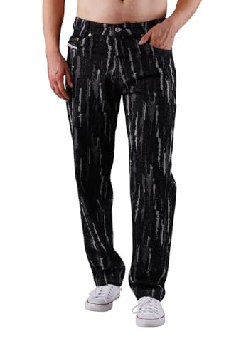 Picaldi Herren Karottenjeans Zicco 472-Rainly – Tapered-Fit mit tiefem Schritt, 5-Pocket-Style (DE/NL/SE/PL, Bundweite & Schrittlänge, 36, 30, Schwarz) von Picaldi