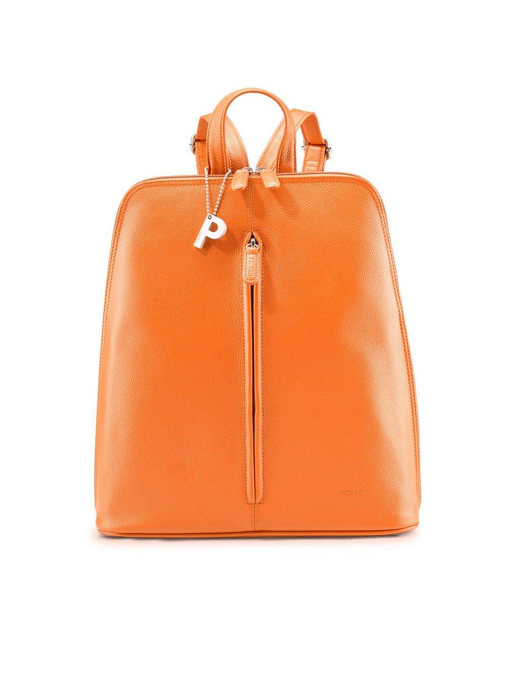 PICARD Rucksack Damen Leder, orange von Picard