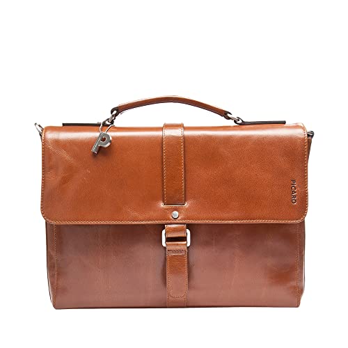 Picard Unisex Aktentasche BUDDY aus Wasserbüffelleder Groß | mit Steckverschluss | Aktentasche | Business von Picard