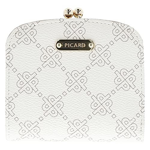 Picard Damen Geldbeutel Euphoria 1 mit Druckknopf aus Rinderleder in der Farbe Cream, 77693Q42I3 von Picard