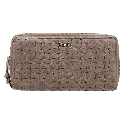 Picard Damen Geldbeutel Lara1 mit Reißverschluss aus Rinderleder und RFID-Schutz in der Farbe Taupe, 11754H5027 von Picard