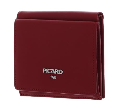 Picard Geldbeutel Bingo 7163 für Damen aus Rindsleder in der Farbe Red, 10 x 11 x 2 cm, 7163342087 von Picard