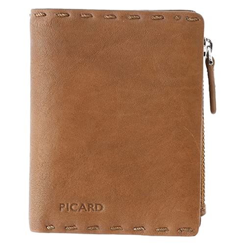 Picard Geldbeutel Ranger 1 1177 für Herren aus Rindsleder in der Farbe Cognac, 9 x 12 x 2,5 cm, 11774M4210 von Picard