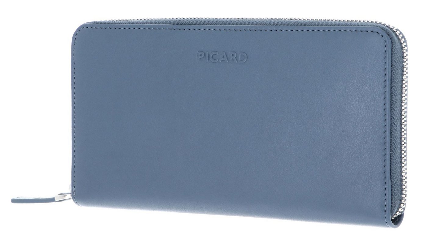 Picard Geldbörse Zip Around Wallet, aus echtem Rindsleder mit RFID-Blocker Schutz von Picard