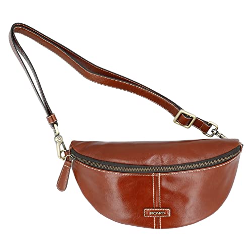 Picard Gürteltasche Eternity für Damen und Herren aus Wasserbüffelleder in der Farbe Cognac, 54343E1210 von Picard