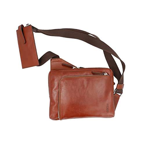 Picard Herren Cross-Body Umhängetasche BUDDY aus Echtleder Klein | mit Reißverschluss | Cross-Body Umhängetasche | Alltag, Ausgehen von Picard