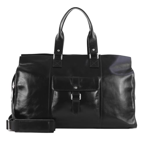 Picard Reisetasche Buddy 5480 für Damen und Herren aus Wasserbüffel in der Farbe Schwarz, 548051B001 von Picard