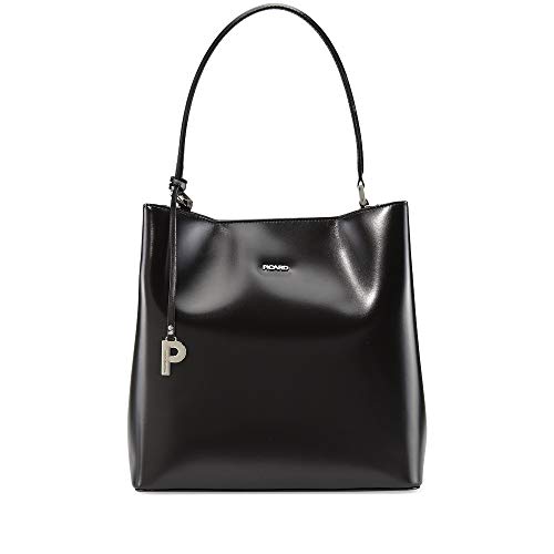 Picard Schultertasche Berlin für Damen aus Rindsleder in der Farbe Schwarz, 27x27x14cm, 5112549001 von Picard