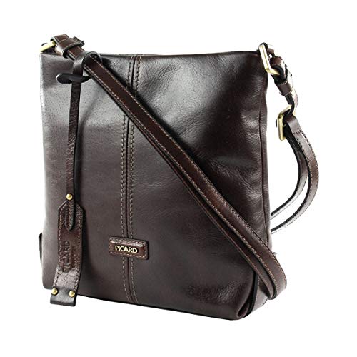 Picard Schultertasche Eternity Leder 22 x 24 x 7 cm (H/B/T) Damen Handtaschen (4960) Cafe [055] von Picard