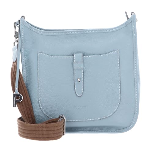 Picard Schultertasche Kronberg aus Rindsleder in der Farbe Pool Maße: 26x24x9 cm, 54814P71N5 von Picard