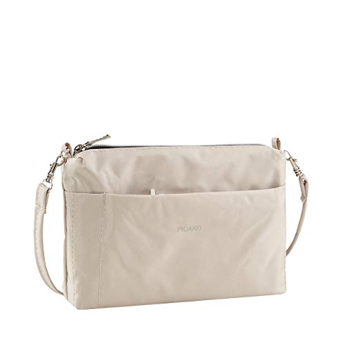 Picard Umhängetasche, Switchbag 7840, Farbe Perle/Beige, Feinnylon, 20x15x3cm, Reißverschluss, mehrere praktische Fächer, abnehmbare Schlüsselkette von Picard