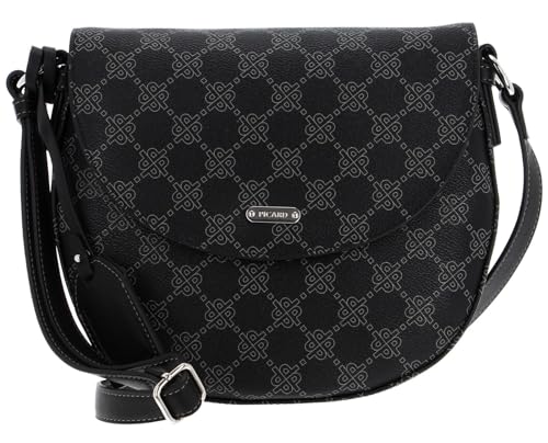 Picard Umhängetasche Euphoria 7776 für Damen aus Synthetik in der Farbe Schwarz, 25 x 22 x 7 cm, 77763M6001 von Picard