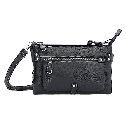 Picard Umhängetasche Loire 7768 für Damen aus Synthetik in der Farbe Schwarz, 27 x 18 x 7 cm, 7768113001 von Picard