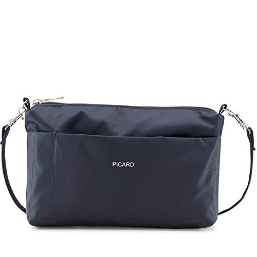 Picard Umhängetasche, Switchbag 7840, Farbe Midnight/Blau, Feinnylon, 20x15x3cm, Reißverschluss, mehrere praktische Fächer, abnehmbare Schlüsselkette von Picard