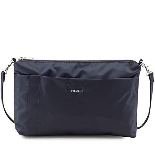 Picard Umhängetasche, Switchbag 7841, Farbe Midnight/Blau, Feinnylon, 26x16x5cm, Reißverschluss, mehrere praktische Fächer, abnehmbare Schlüsselkette von Picard