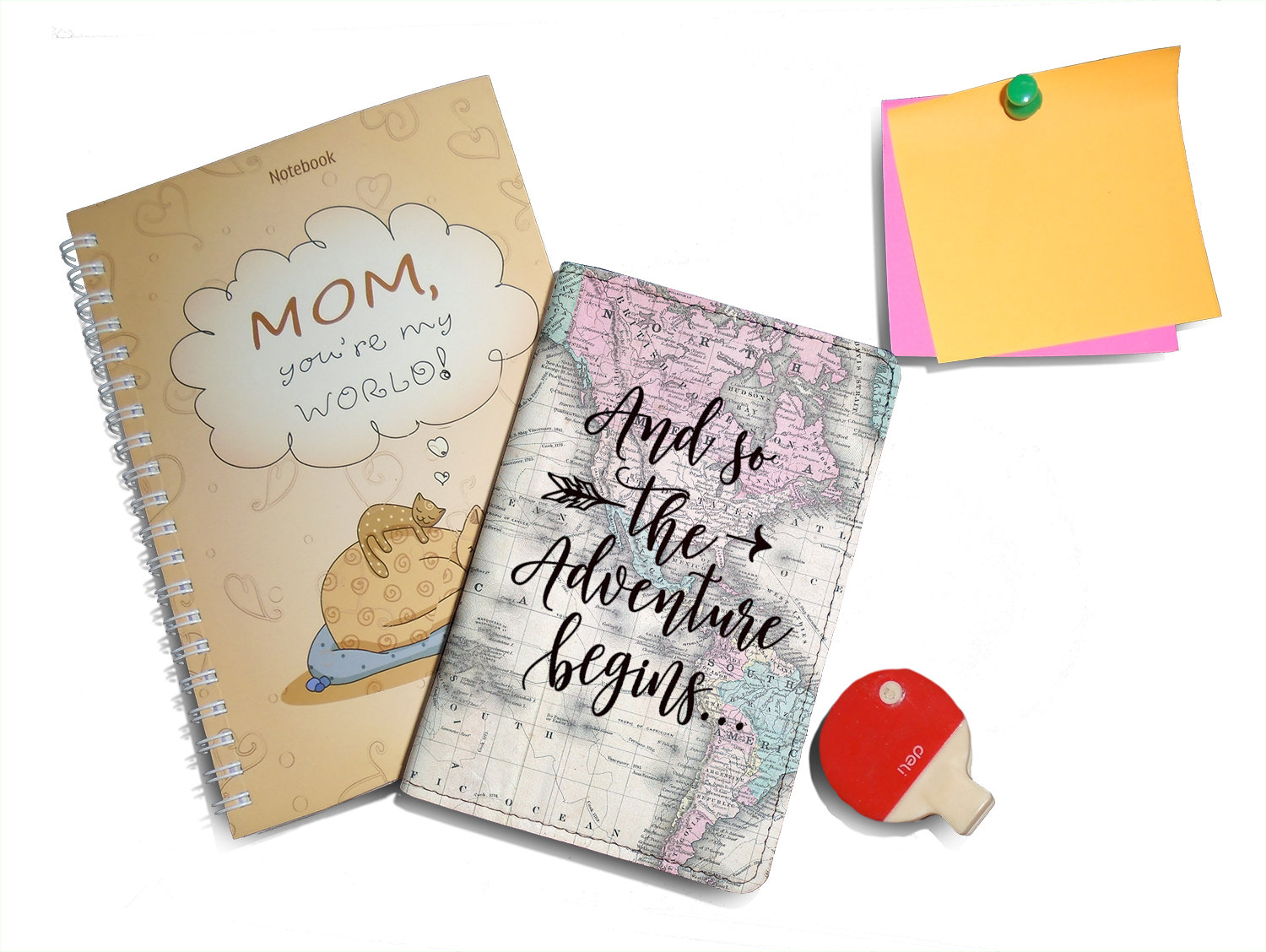 Picasatravel Kunstleder Passport Covers | Passhalter Für Reisen [Name Angepasst] Weltkarte von PicasaTravel