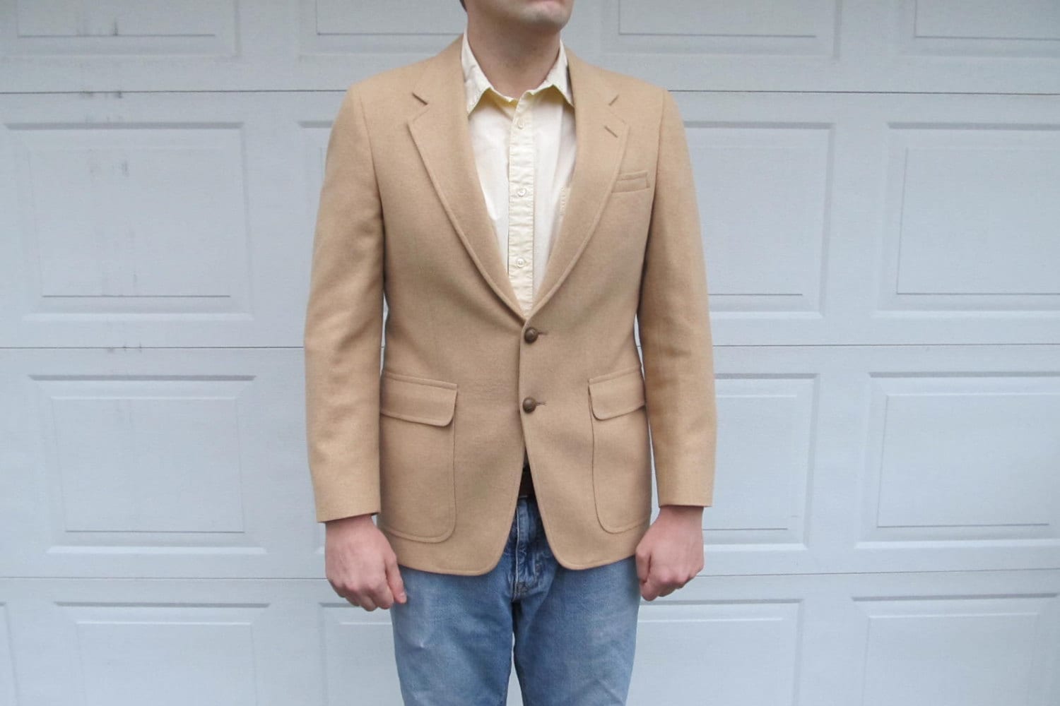1970Er Jahre Herren Camelhaar Blazer, Sportjacke 1970Er Jahre Herren Camelhaar Blazer, Sportjacke von PicassosStudio