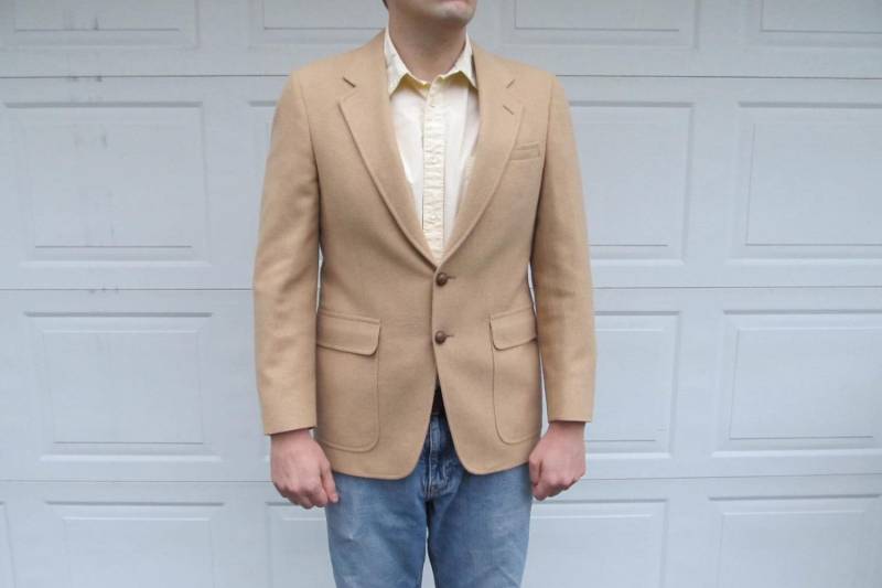 1970Er Jahre Herren Camelhaar Blazer, Sportjacke von PicassosStudio