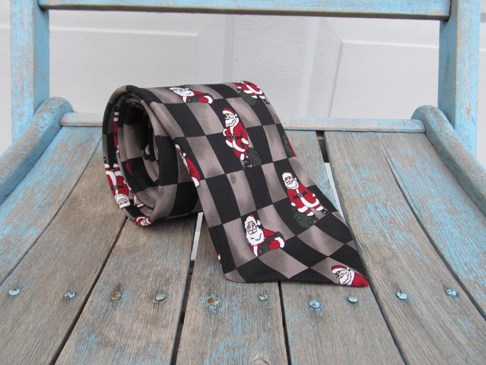 Hässliche Weihnachten Krawatte, Klebrige Papa Geschenk, Nikolaus Schachbrett von PicassosStudio