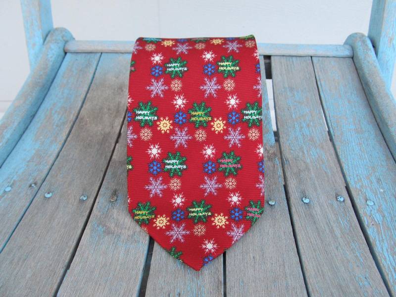 Hässliche Weihnachten Krawatte, Klebrige Papa Geschenk, Schneeflocken von PicassosStudio