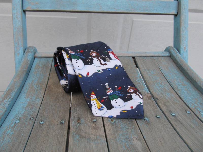 Hässliche Weihnachten Krawatte, Klebrige Papa Geschenk, Schneemänner von PicassosStudio