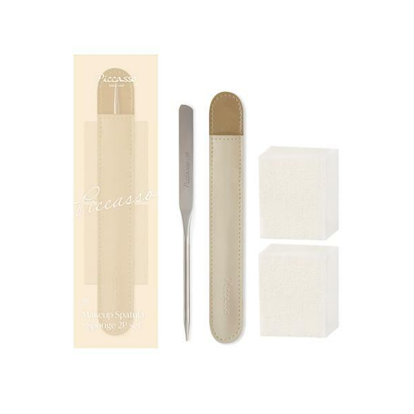 Piccasso - Makeup Spatula + Sponge 2P Special Set - 1set (3 artikel) von Piccasso