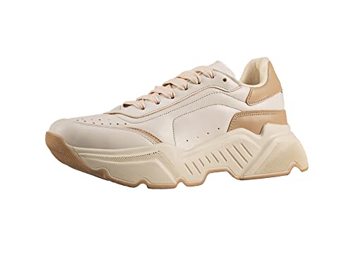 Piccola Lala Damen DE-PL-RB-000114 Sneaker, Beige, 38 EU Weit Piccola Lala Damen DE-PL-RB-000114 Sneaker, Beige, 38 EU Weit von Piccola Lala