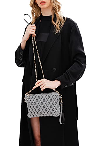 Piccola Lala Damen Mamdmra100099 Schultertasche, grau von Piccola Lala