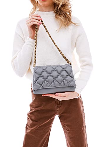 Piccola Lala Damen Mamdmra100108 Schultertasche, grau von Piccola Lala