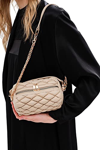 Piccola Lala Damen Mamdmra100112 Schultertasche, cremefarben von Piccola Lala