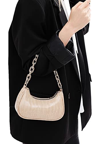 Piccola Lala Damen Mamdmra100216 Schultertasche, Beige (Visón) von Piccola Lala