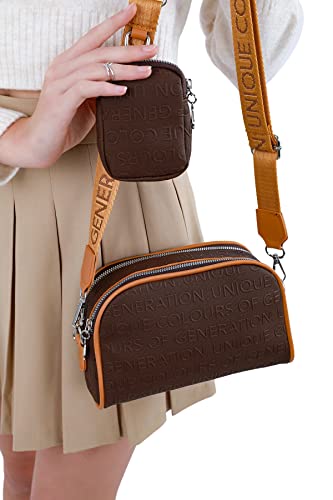 Piccola Lala Women's DE-PL-000175 Shoulder Bag, Brown von Piccola Lala