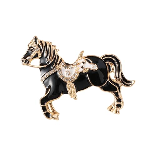Alloy Horse Brosche Pin Secure Clasp Leichtes Design Für Lässige Und Formelle Kleidung Accessoires Stylish Horse Accessoire von Piceioep