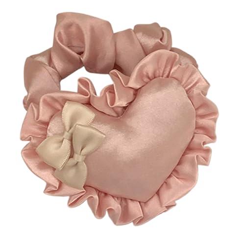 Elegante Haargummis in Herz-/Schleifenform, elastisches Haarseil, elastisch, für Mädchen, Zöpfe halten Vorrat von Piceioep
