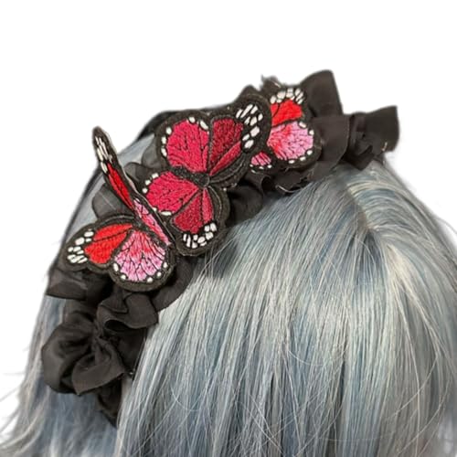 Elegante Schmetterlings-Stirnbänder für Mädchen, Lolitas, Mehrzweck-Kopfbedeckung für Partys oder den täglichen Gebrauch von Piceioep